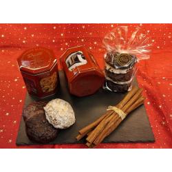 Achteckige Hausdose Nürnberg weinrot 500g Elisen g.g.A. - Dülls Nürnberger Elisenlebkuchen online kaufen